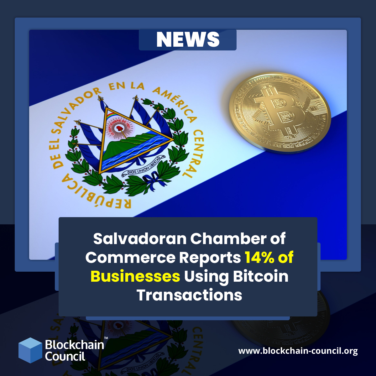 Salvadoran Chamber of Commerce Reports 14% of Businesses Using Bitcoin Transactions