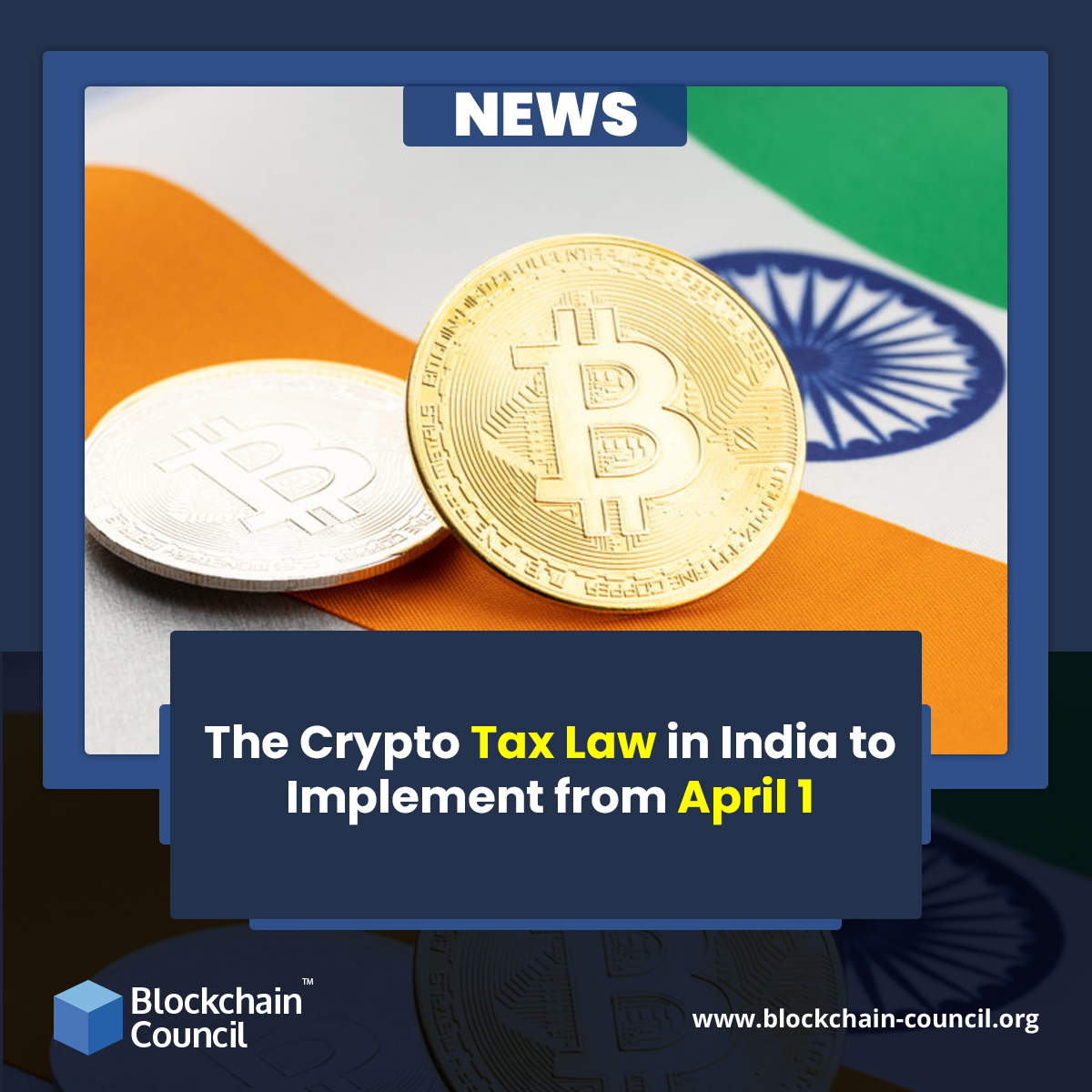 The Crypto Tax Law in India to Implement from April 1