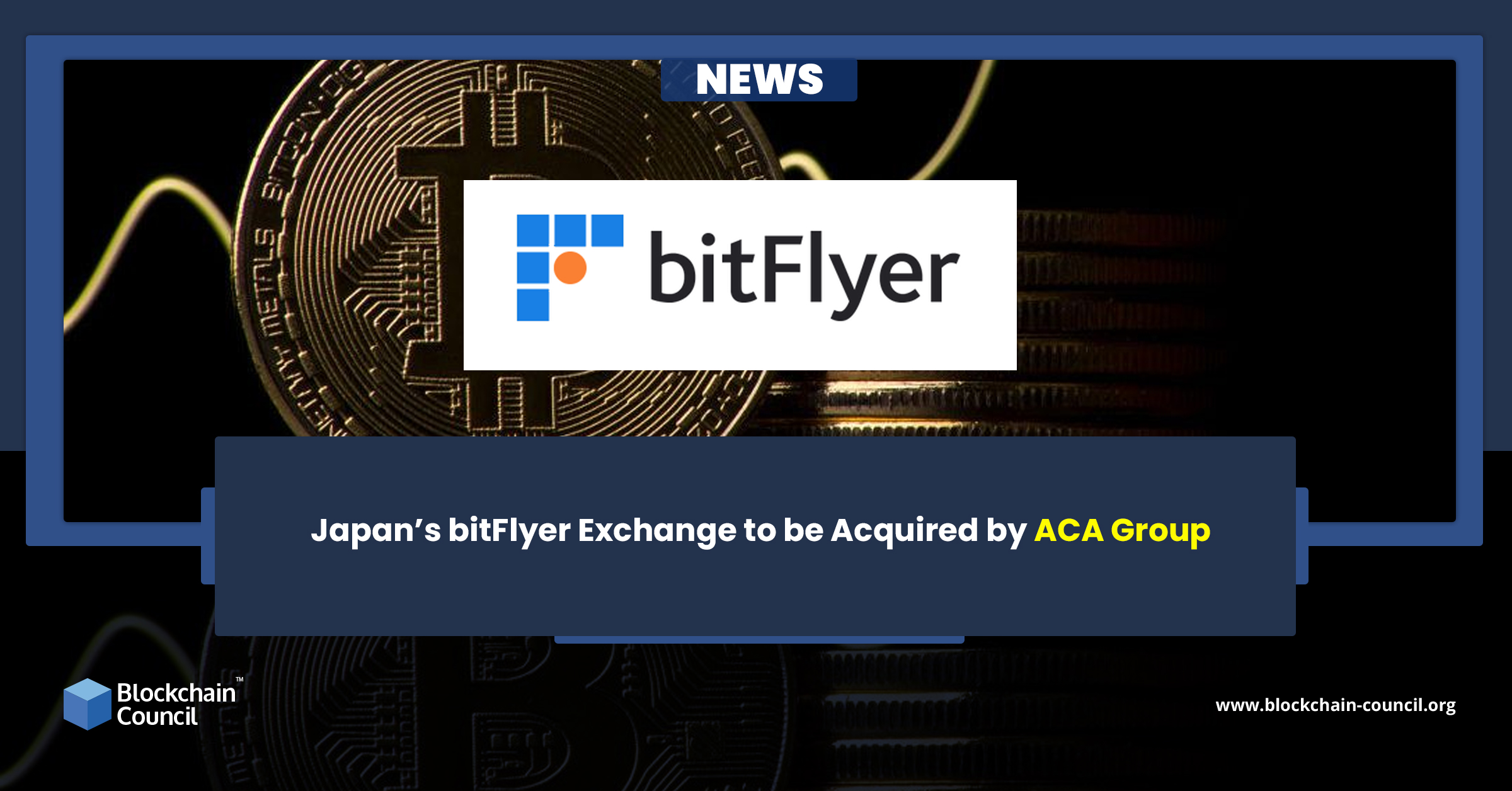 Japan’s bitFlyer Exchange to be Acquired by ACA Group
