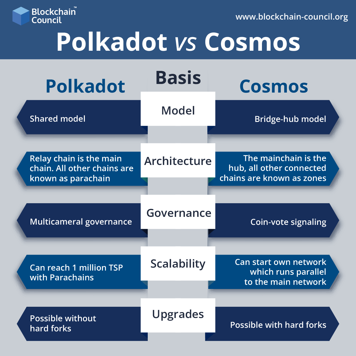 Polkadot vs Cosmos