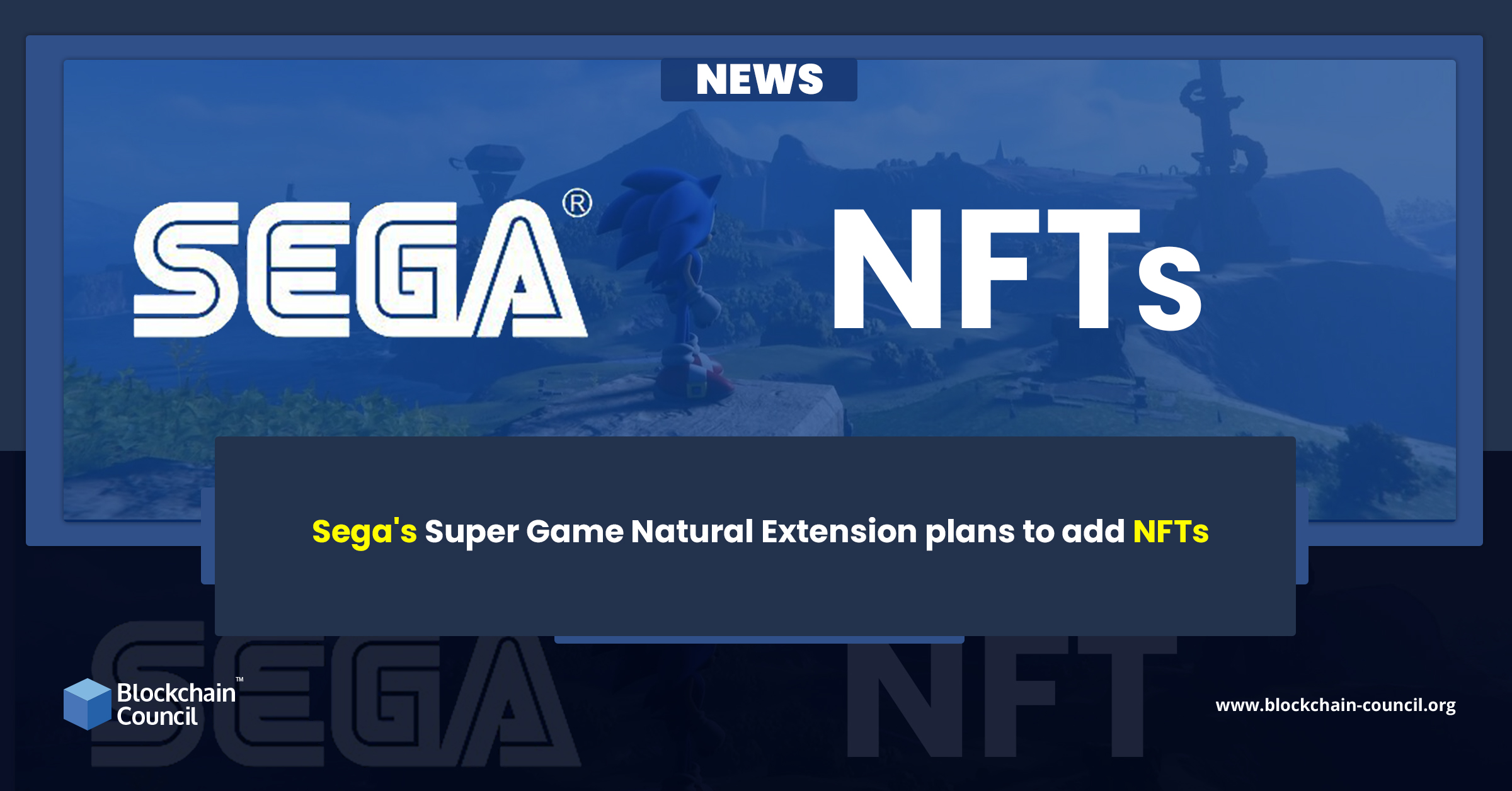 Sega's Super Game Natural Extension plans to add NFTs