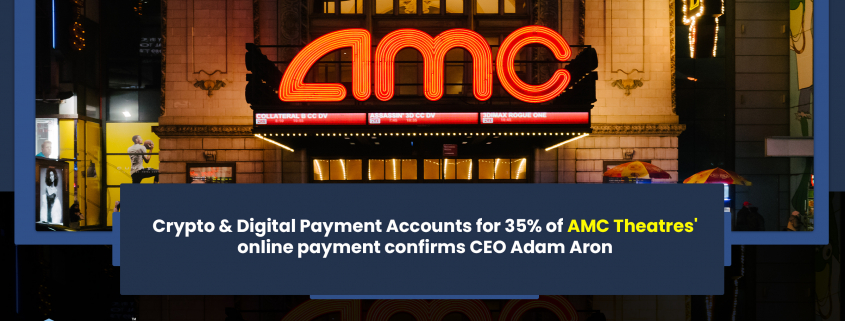 Crypto & Digital Payment Accounts for 35% of AMC Theatres' online payment confirms CEO Adam Aron