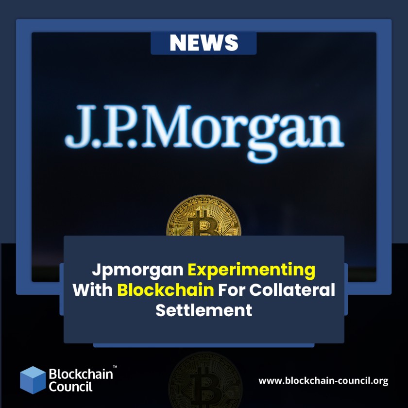 Jpmorgan sperimenta con Blockchain per il regolamento delle garanzie