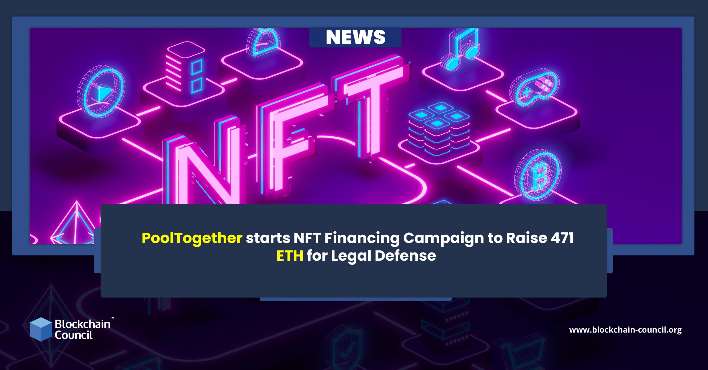 PoolTogether starts NFT Financing Campaign to Raise 471 ETH for Legal Defense