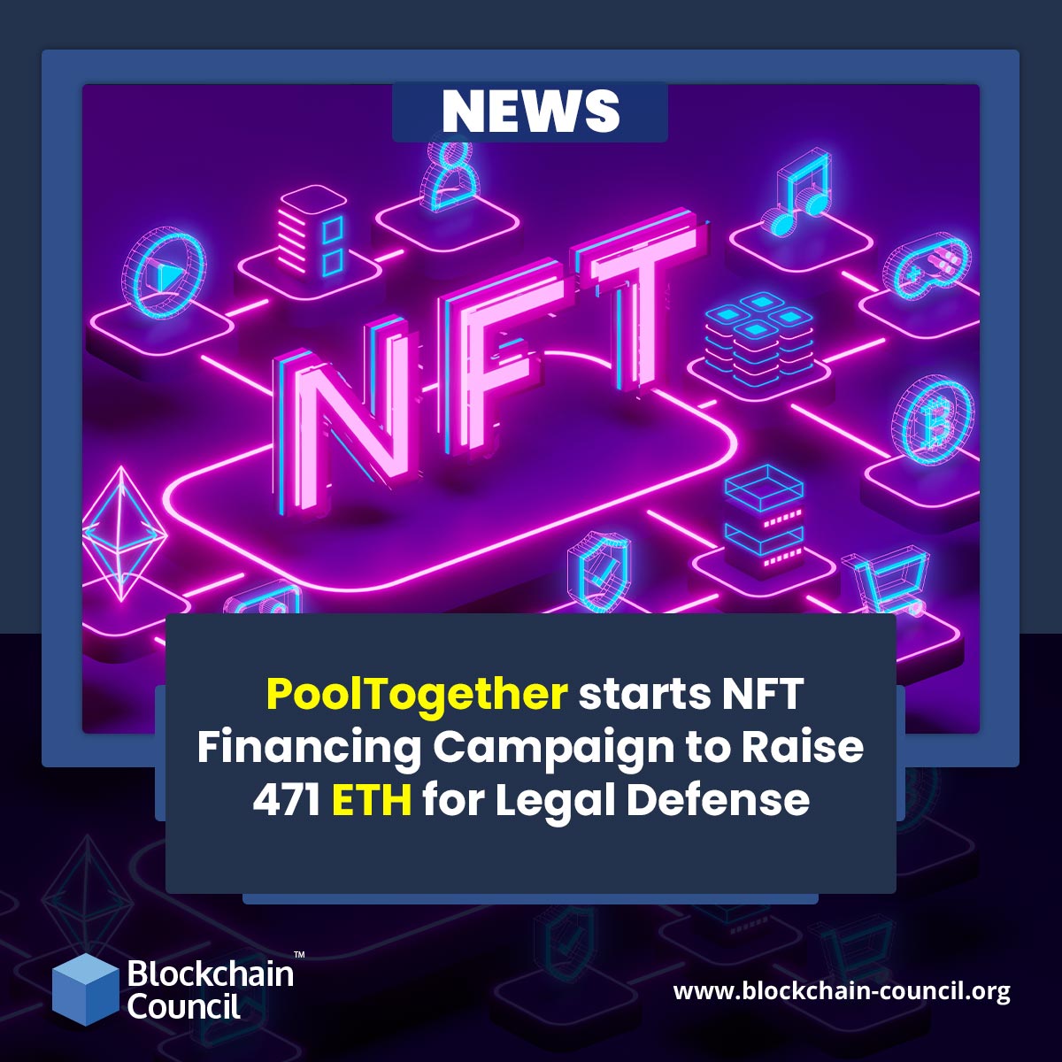 PoolTogether starts NFT Financing Campaign to Raise 471 ETH for Legal Defense