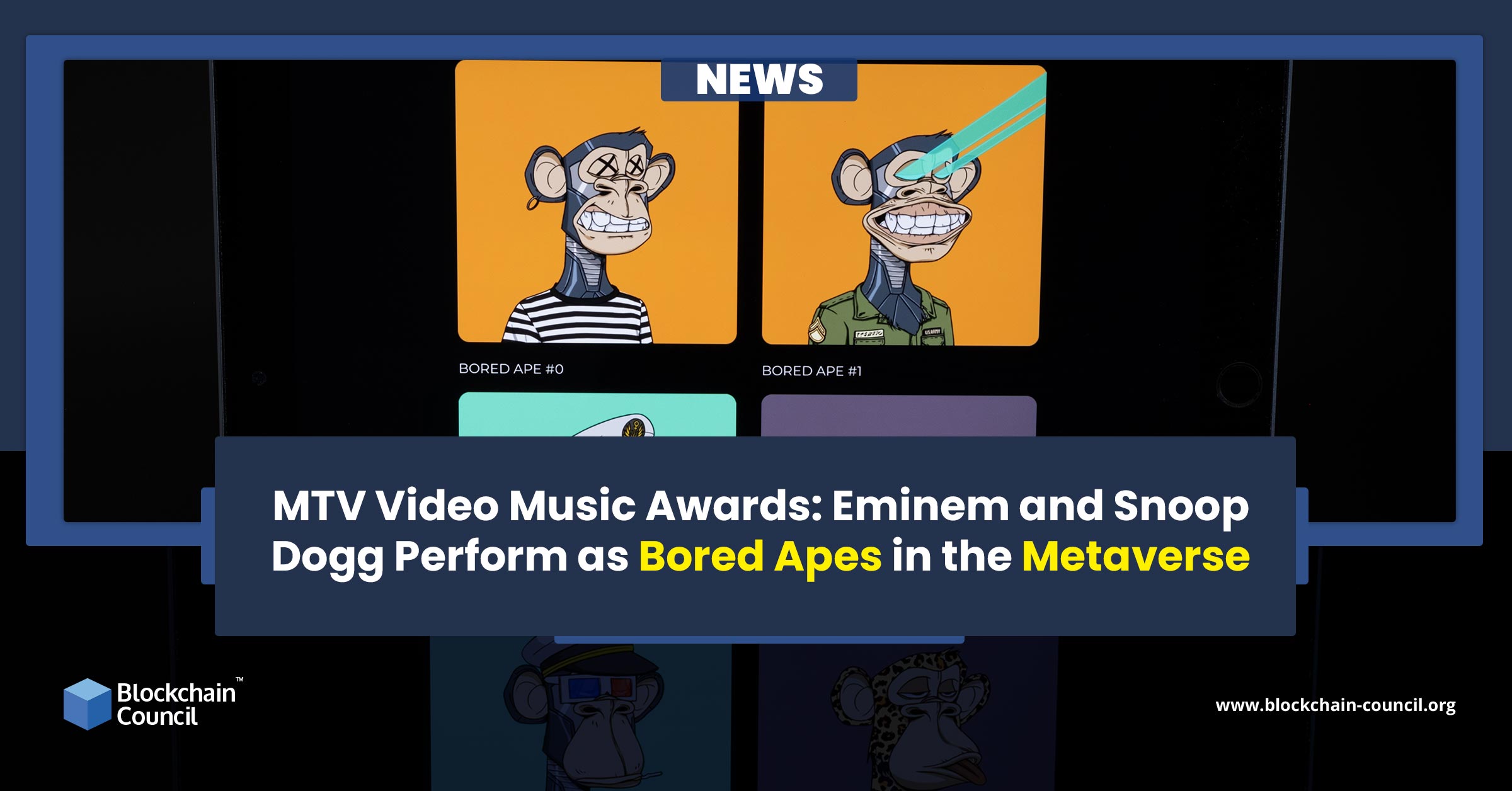 MTV Video Music Awards: Eminem and Snoop Dogg Perform as Bored Apes in the Metaverse