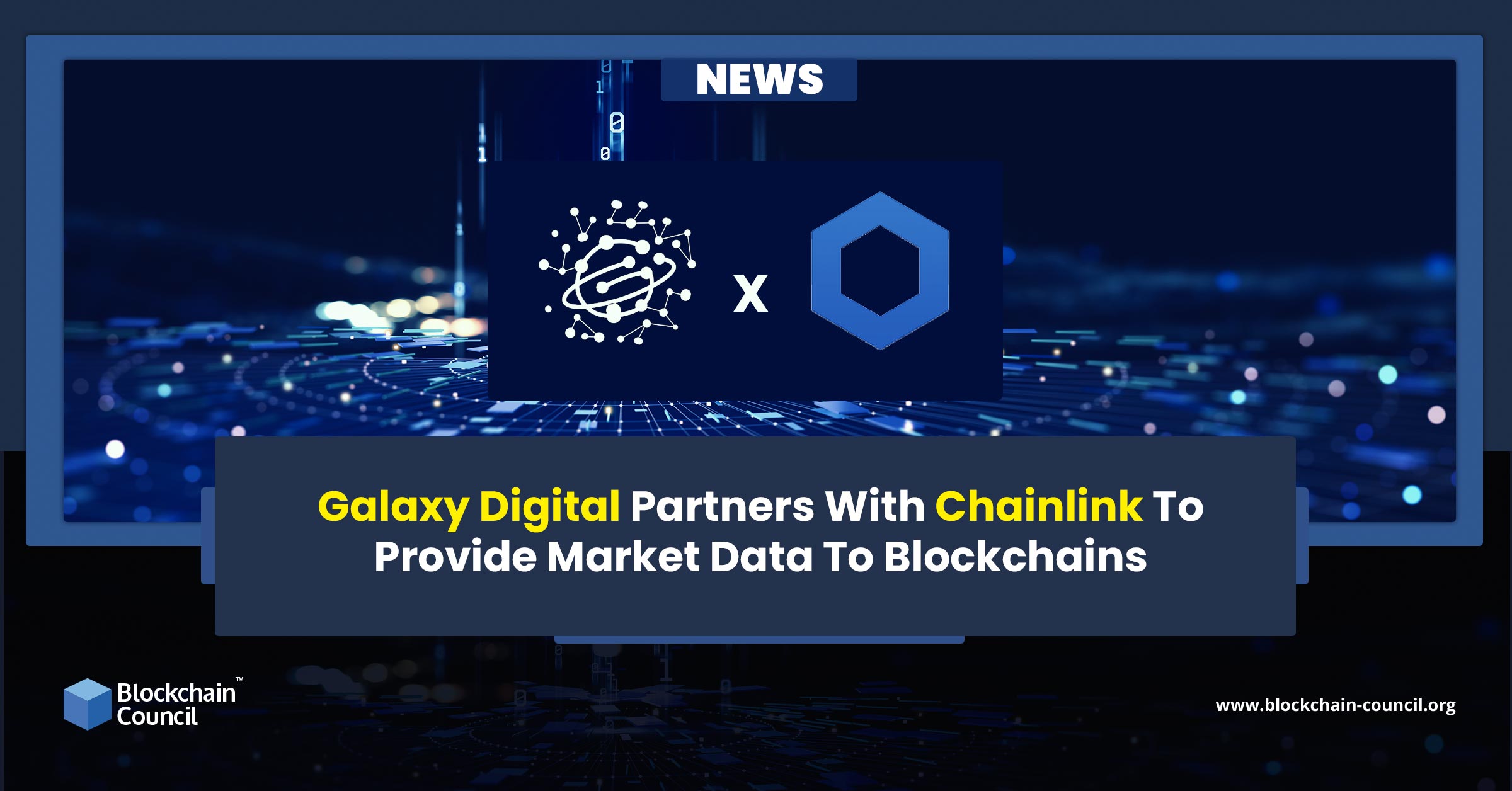 Galaxy Digital Partners With Chainlink To Provide Market Data To Blockchains