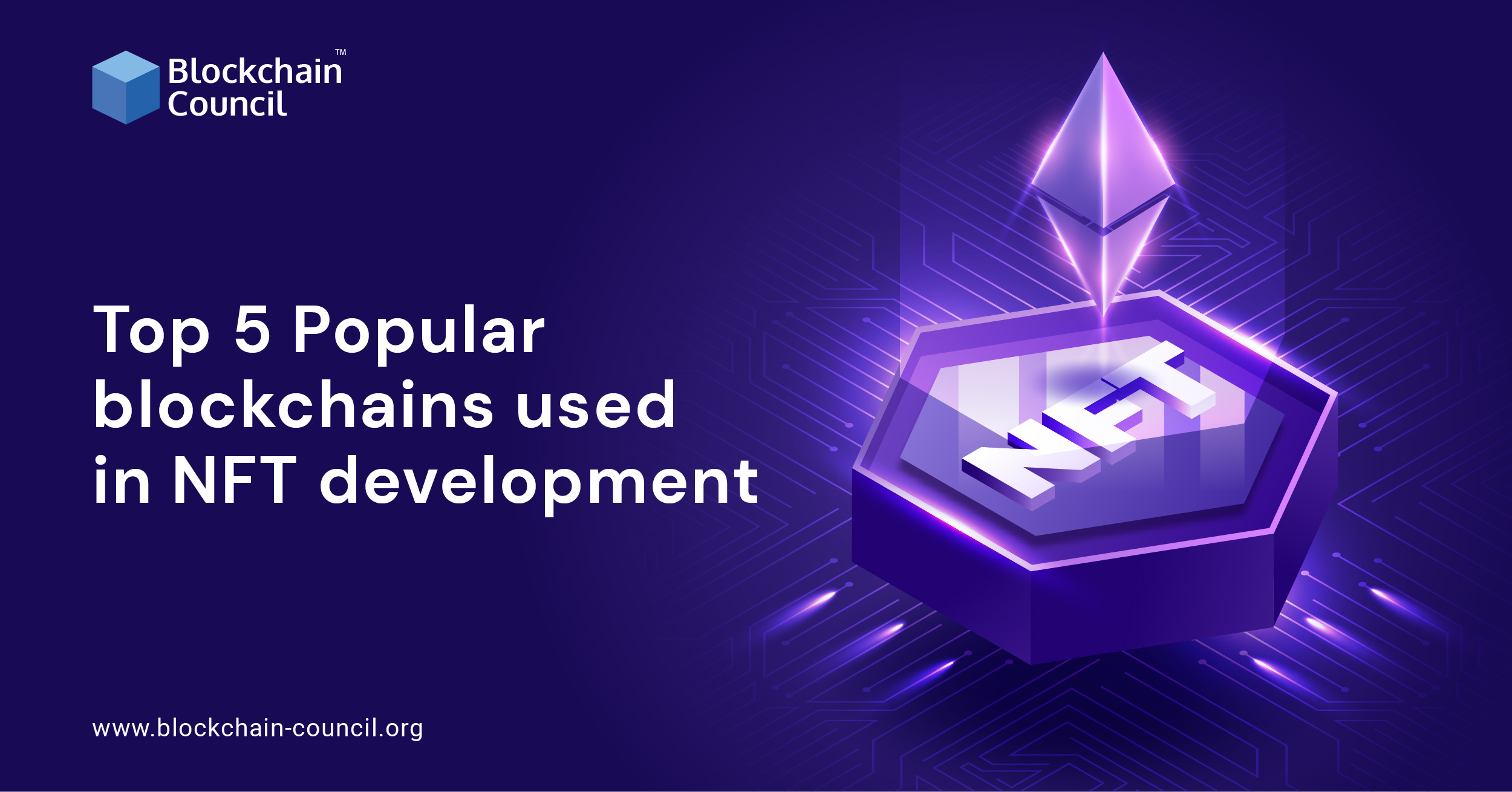 Top 5 Popular blockchains used in NFT development