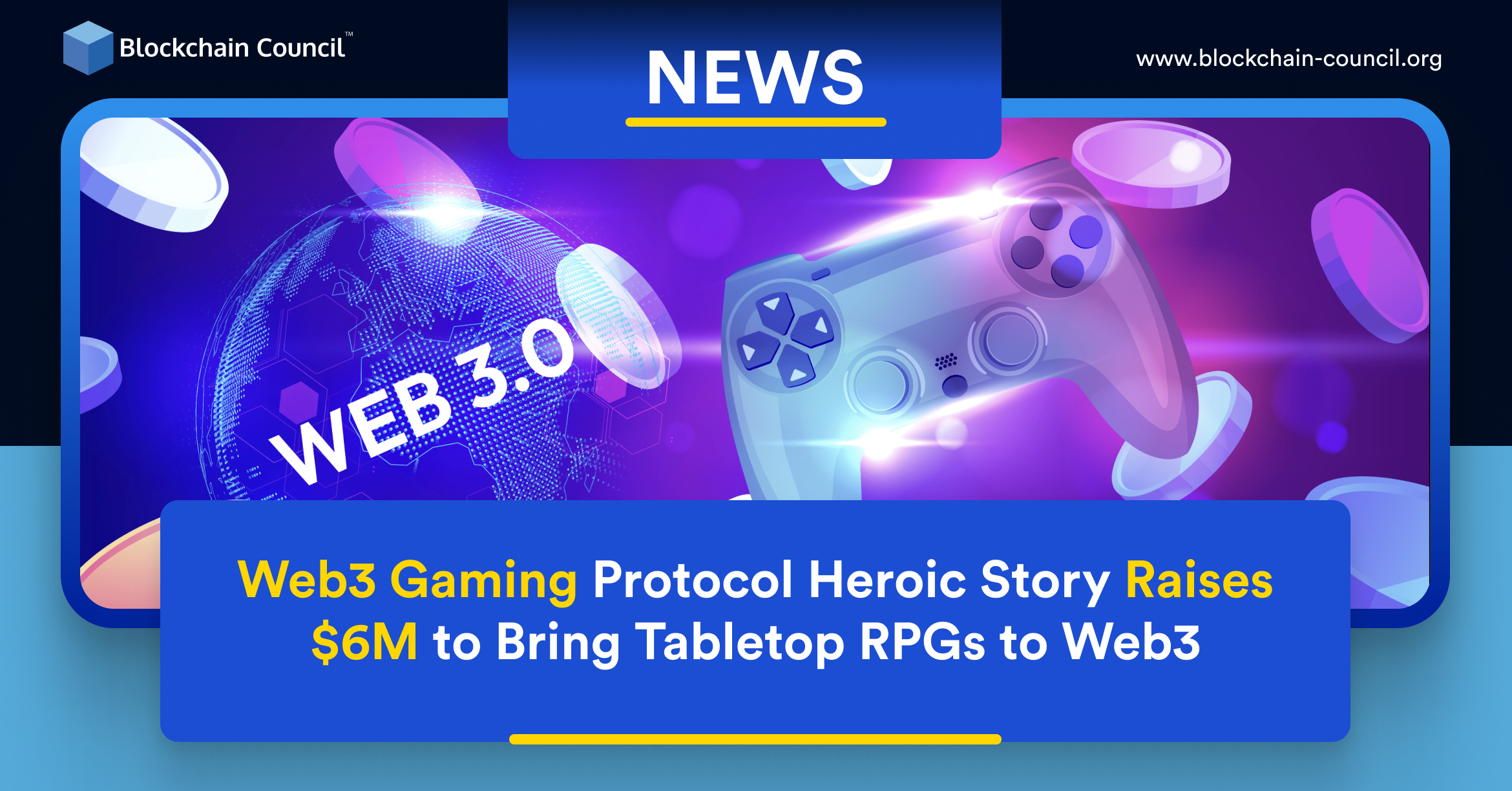 Heroic Story, a web3 gaming protocol, raised 6 million dollars in funding led by Upfront Ventures. Polygon Technology and Multicoin Capital also participated in this fundraising round.