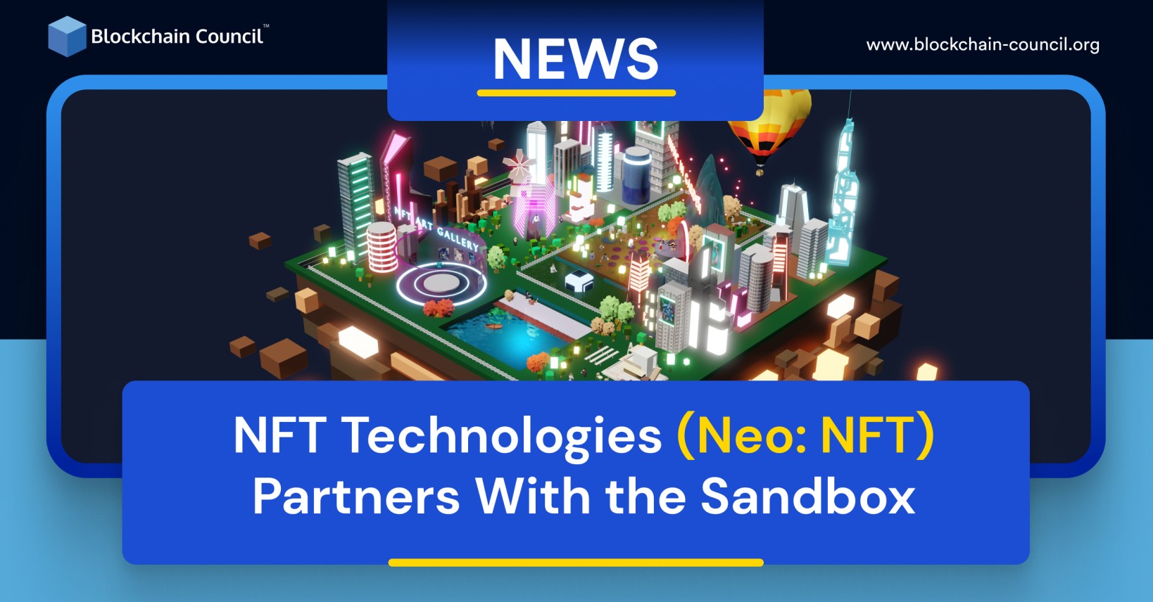 NFT Technologies (Neo: NFT) Partners With the Sandbox
