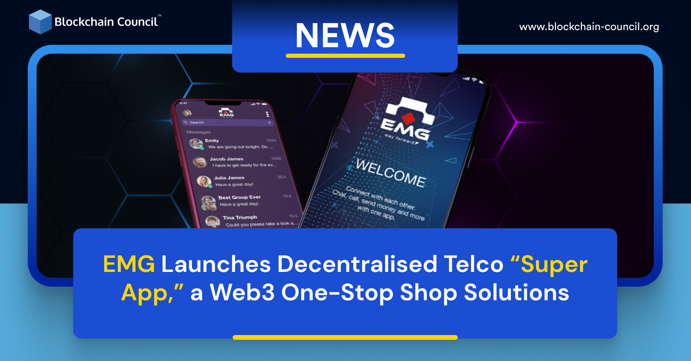 EMG Launches Decentralised Telco “Super App,” a Web3 One-Stop Shop Solutions