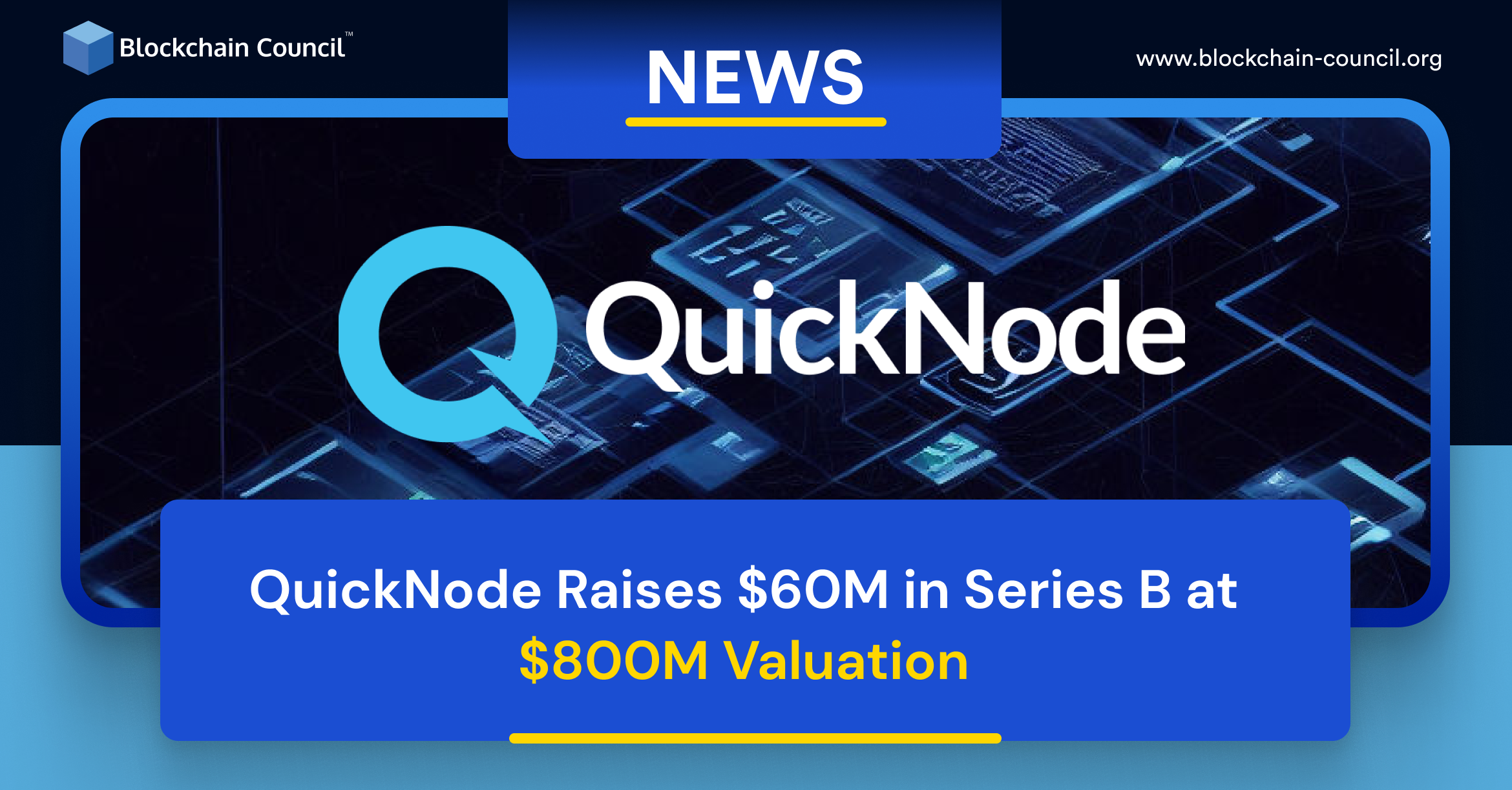QuickNode Raises $60M in Series B at $800M Valuation