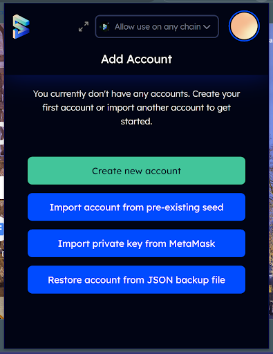 Step 2 Create an account.