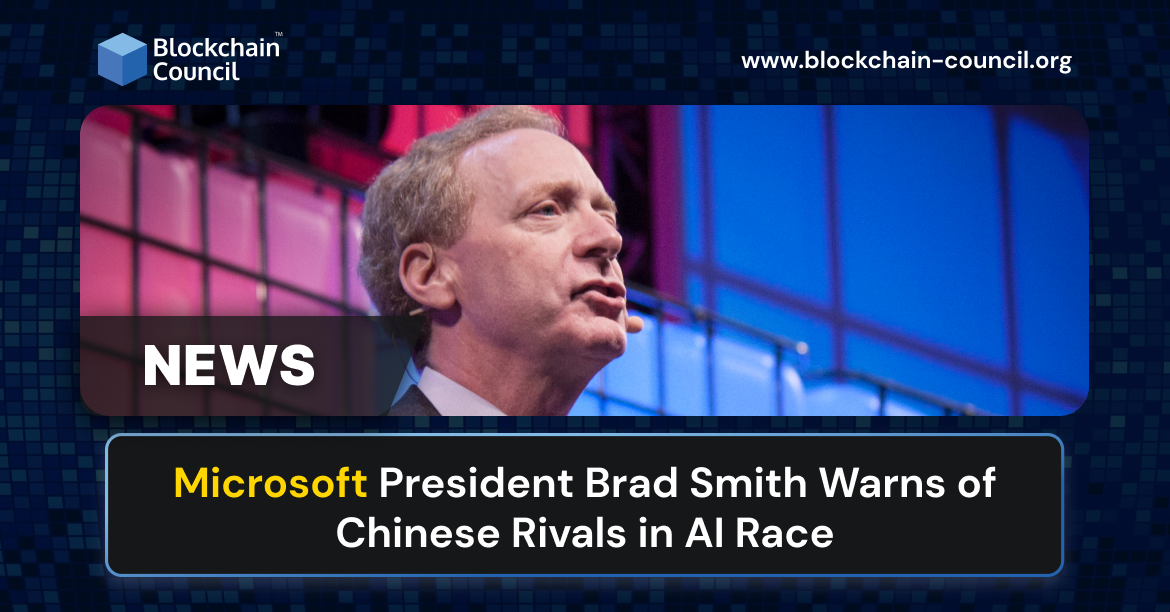 Microsoft President Brad Smith Warns of Chinese Rivals in AI Race
