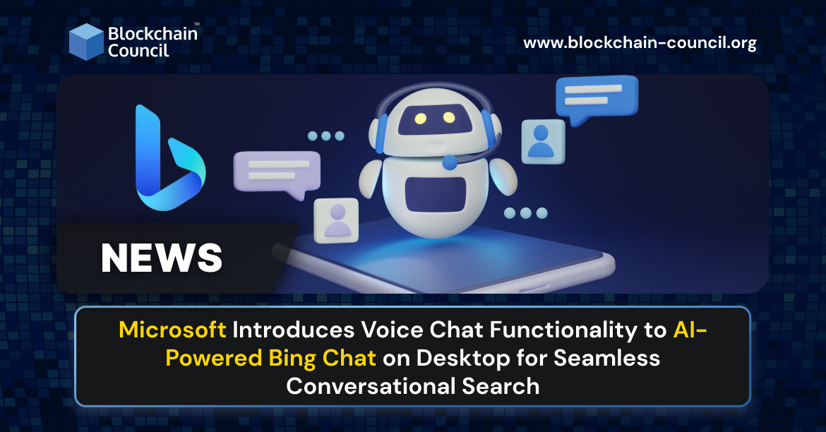Microsoft Introduces Voice Chat Functionality to AI-Powered Bing Chat on Desktop for Seamless Conversational Search