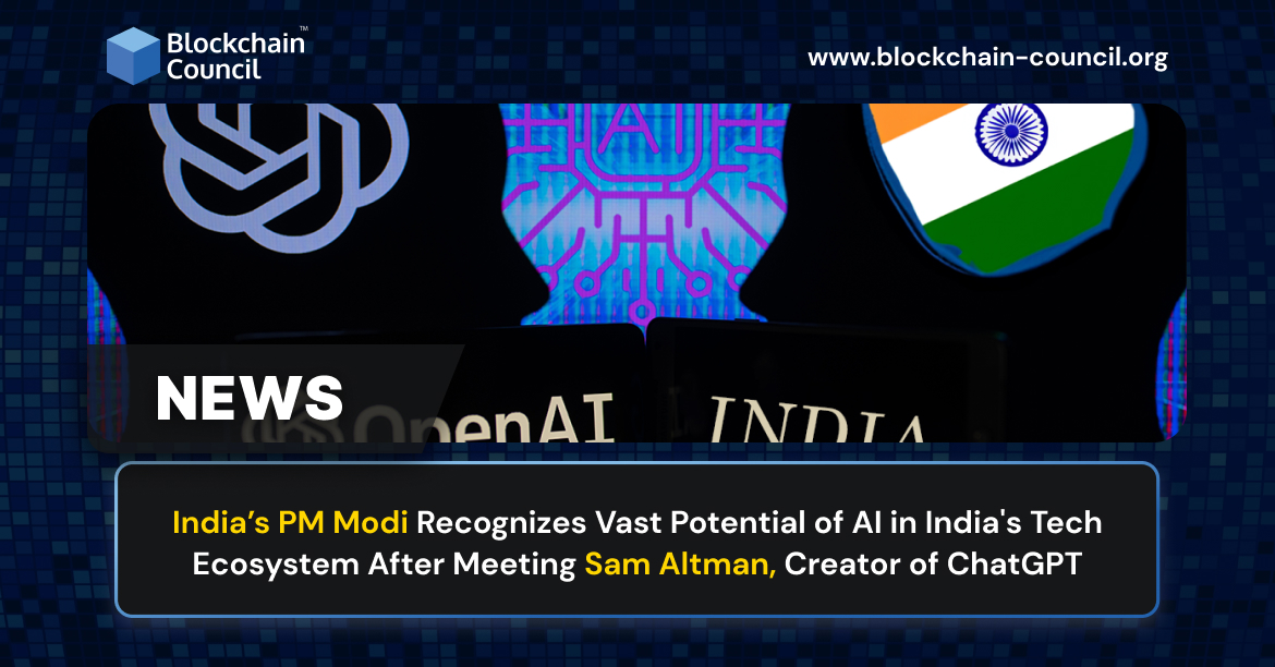 India’s PM Modi Recognizes Vast Potential of AI in India’s Tech Ecosystem After Meeting Sam Altman, Creator of ChatGPT