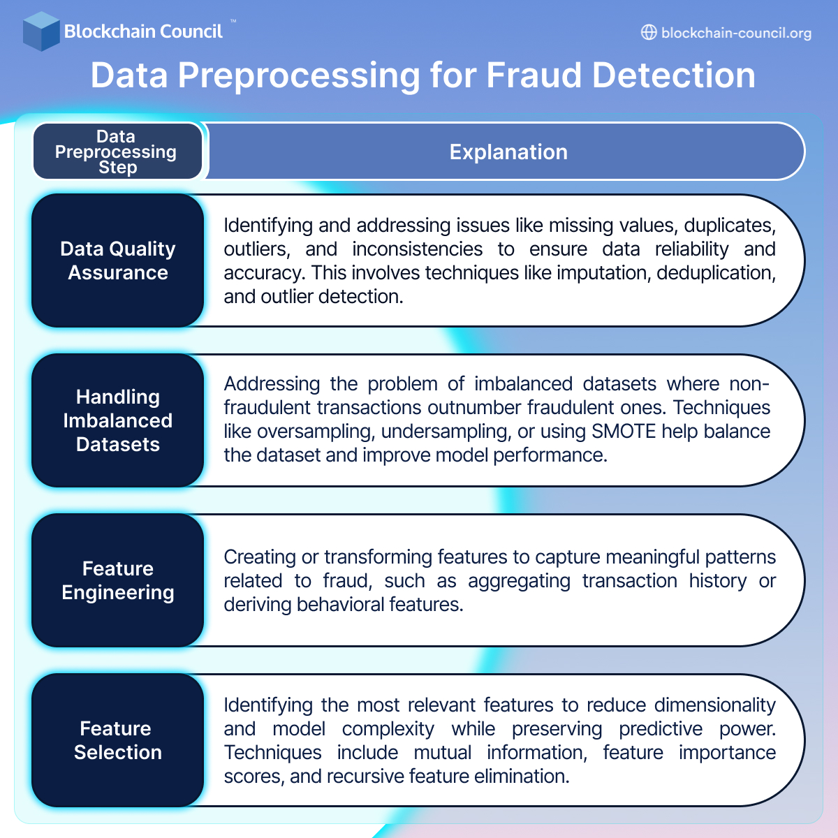 Data Preprocessing for Fraud Detection