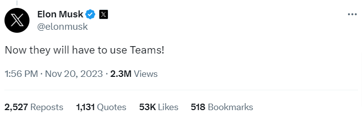 Elon-Musk-on-X-satyanadella-Now-they-will-have-to-use-Teams-X