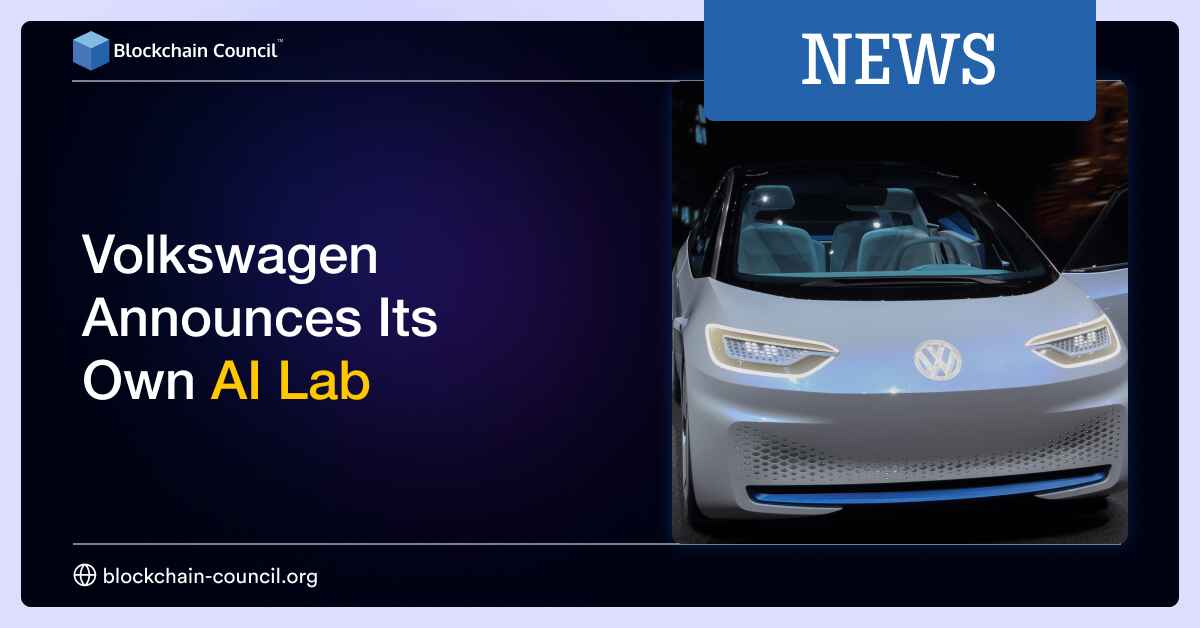 Volkswagen Announces Its Own AI Lab