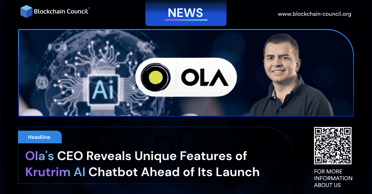 Ola's CEO Reveals Unique Features of Krutrim AI Chatbot Ahead of Its Launch