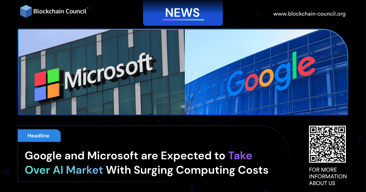 Google and Microsoft are Expected to Take Over AI Market With Surging Computing Costs