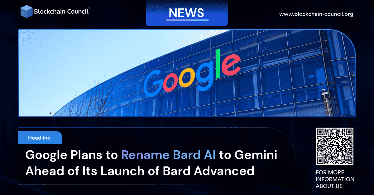 Google Plans to Rename Bard AI to Gemini Ahead of Its Launch of Bard Advanced