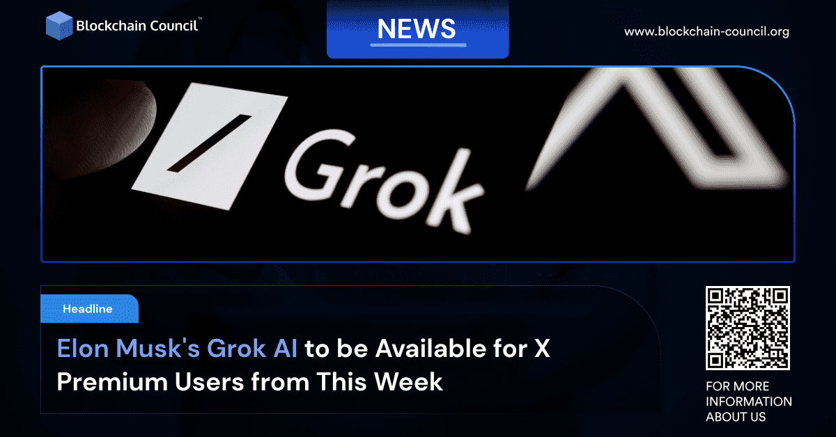 Elon Musk's Grok AI to be Available for X Premium Users from This Week