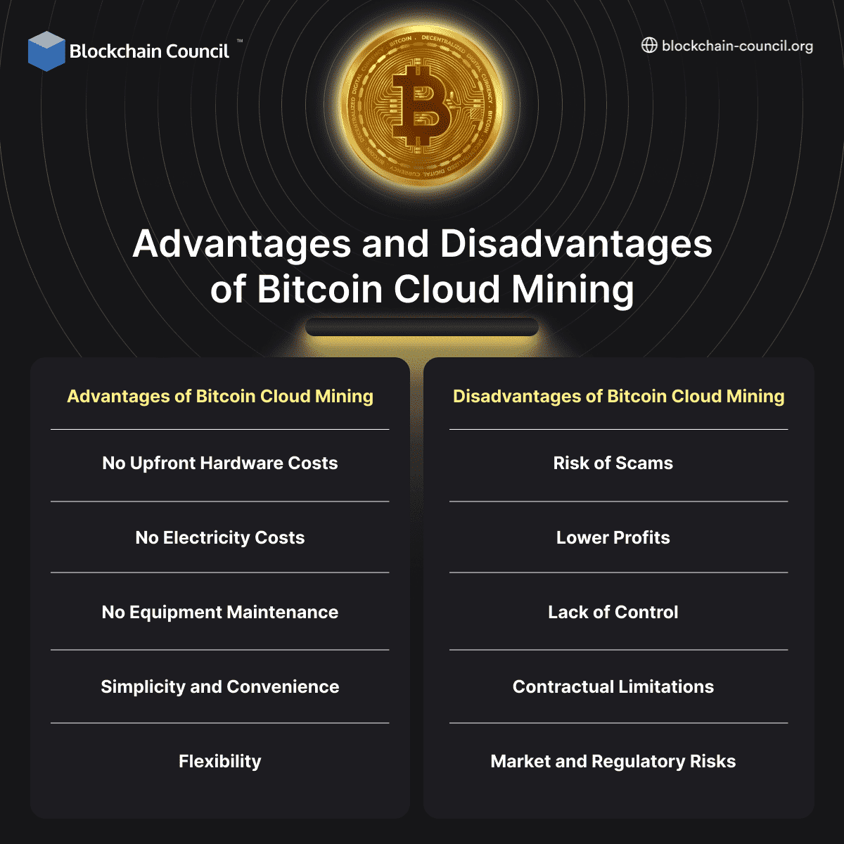 Advantages & Disadvantages of Bitcoin Cloud Mining