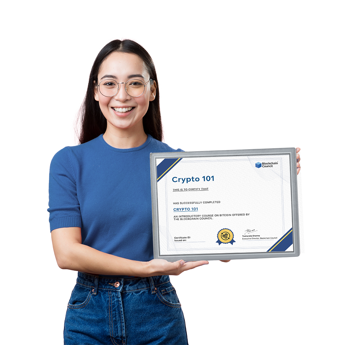 Girl with certificate
