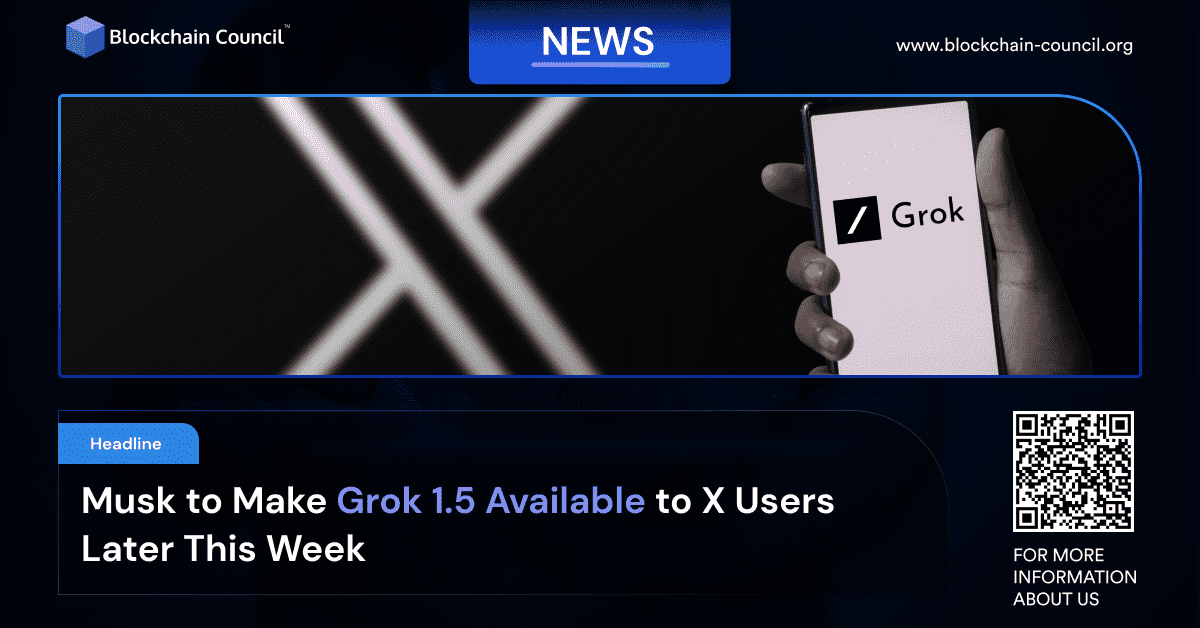 Musk to Make Grok 1.5 Available to X Users Later This Week