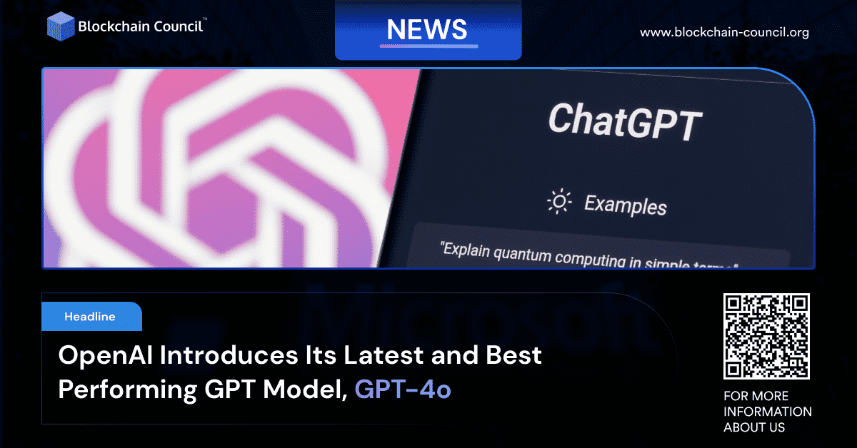 OpenAI Introduces Its Latest and Best Performing GPT Model, GPT-4o