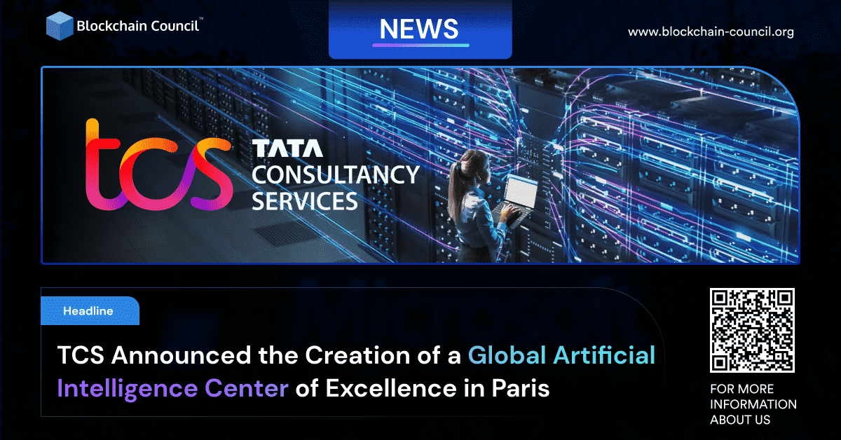 TCS Announced the Creation of a Global Artificial Intelligence Center of Excellence in Paris