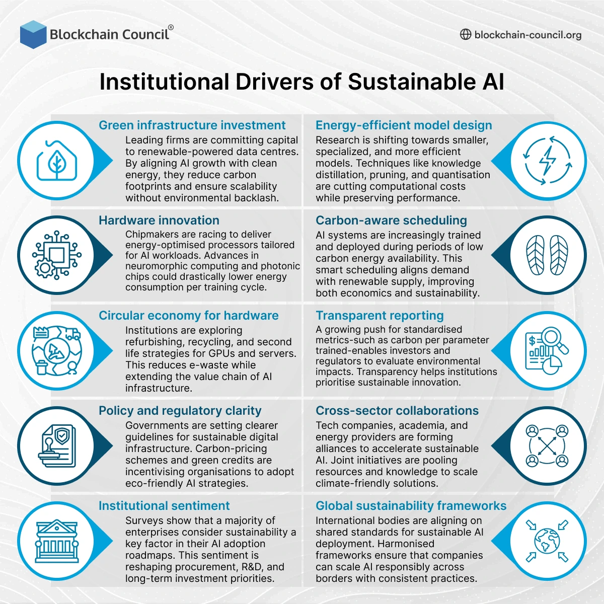 Institutional Drivers of Sustainable AI