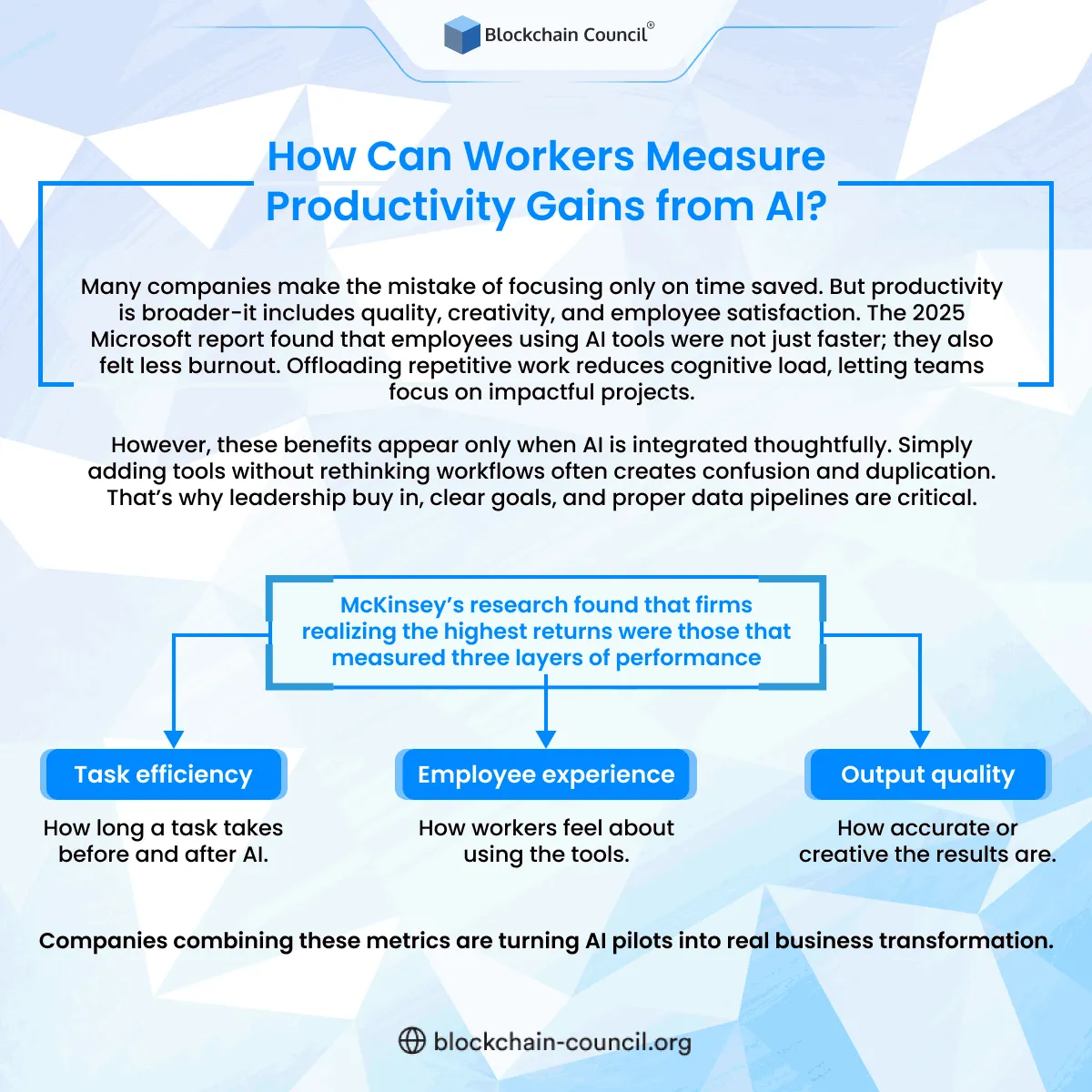 How Can Workers Measure Productivity Gains from AI?