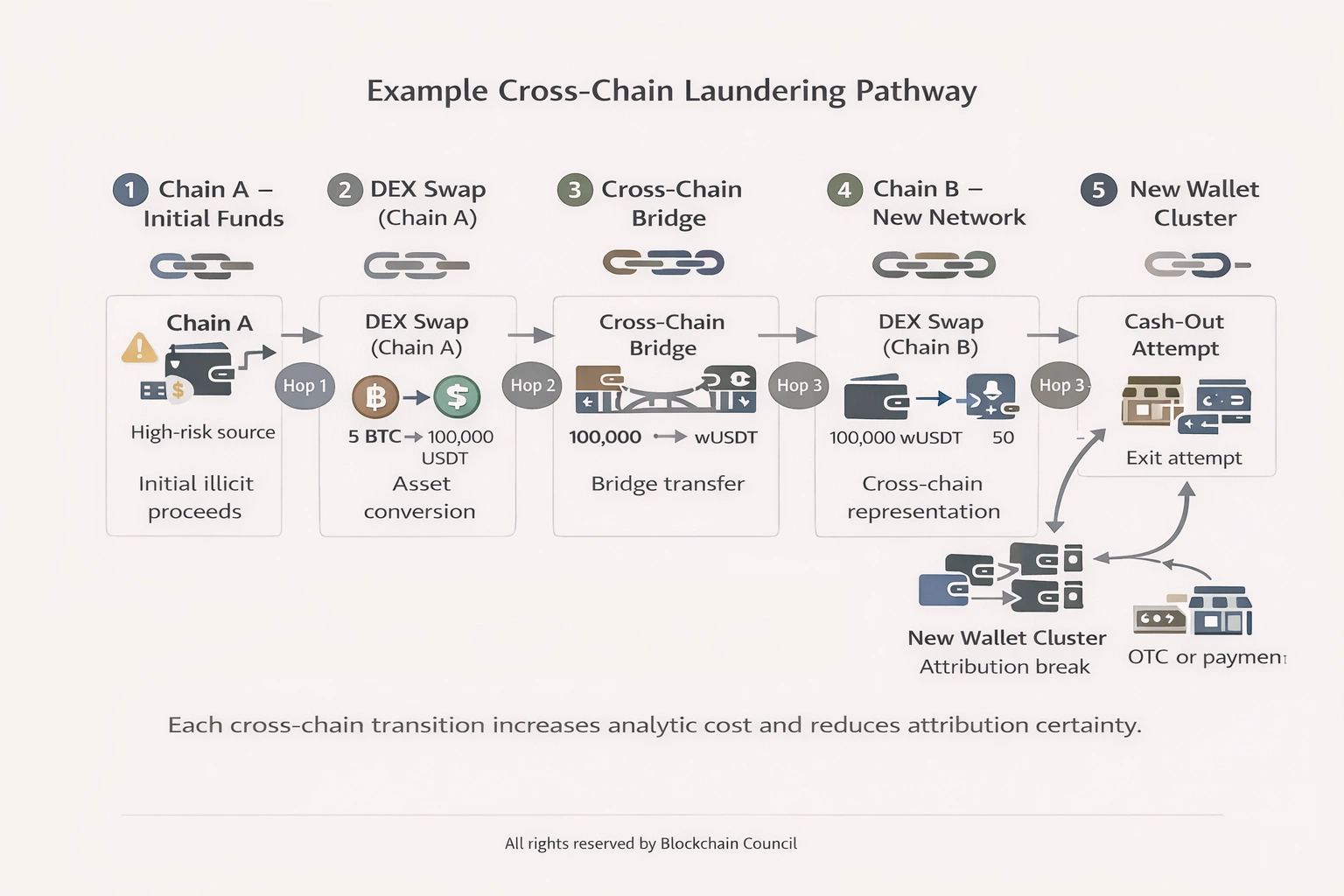 Example Cross-Chain Laundering Pathway
