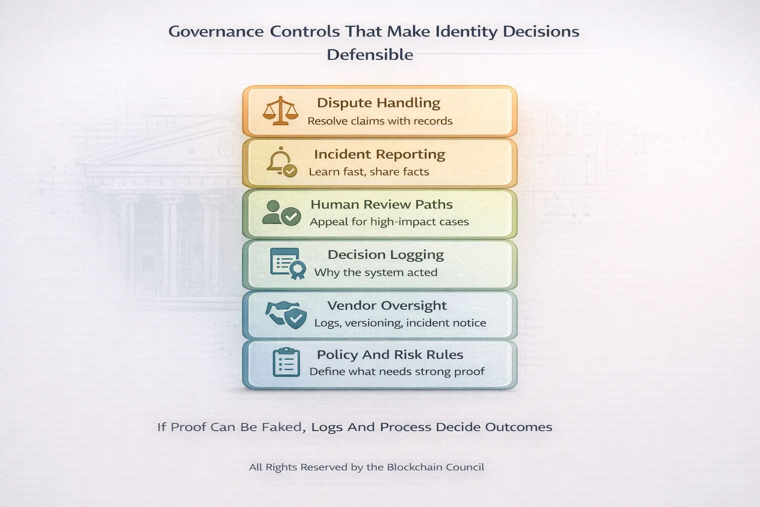 Governance controls for identity decisions