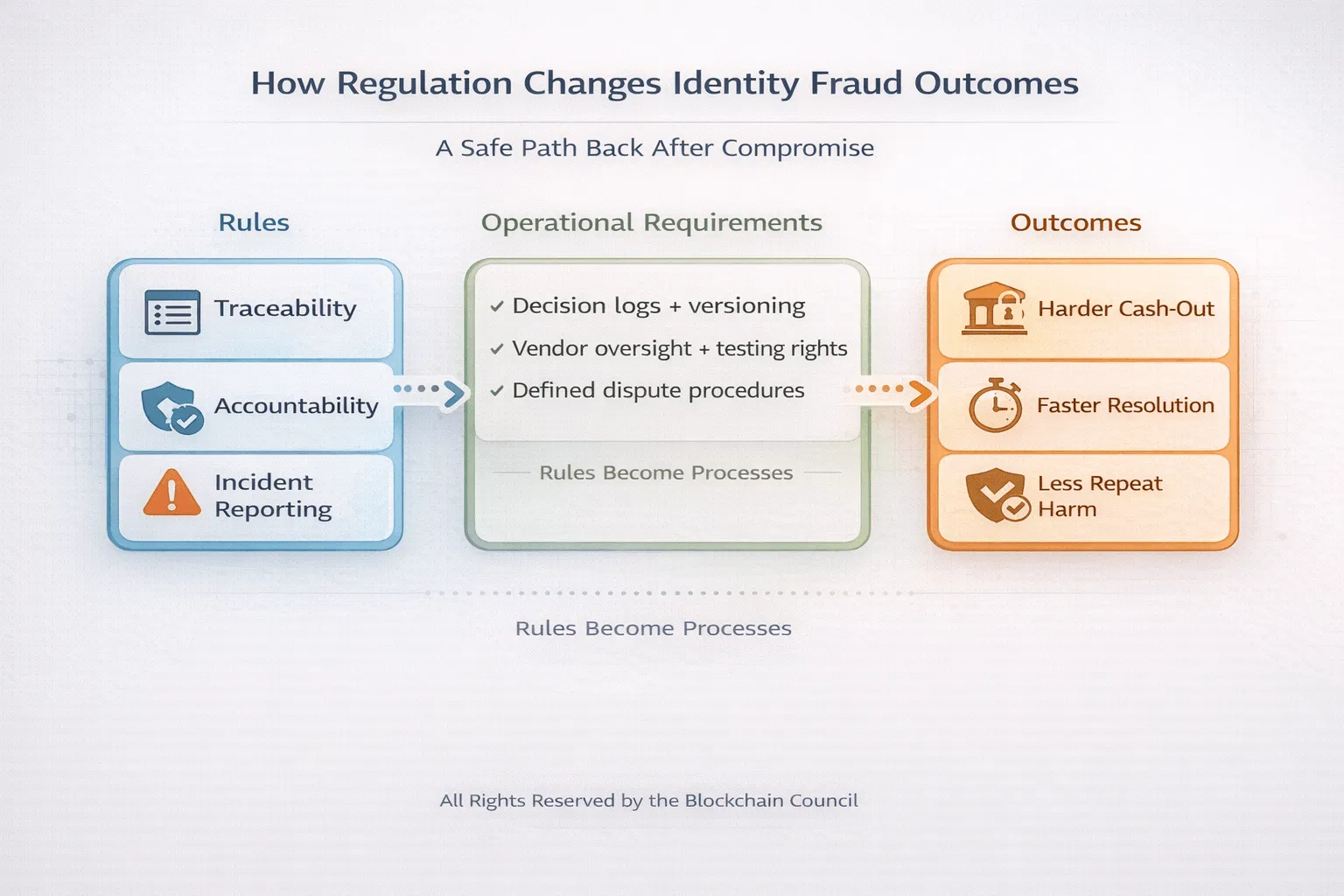 How regulation affects identity fraud outcomes